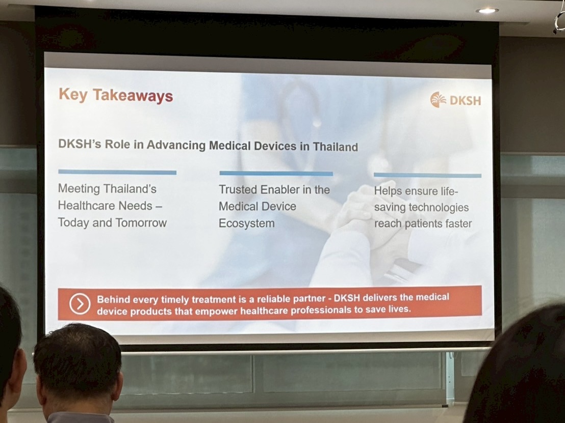 Introduction presentation at DKSH in Bangkok, Thailand