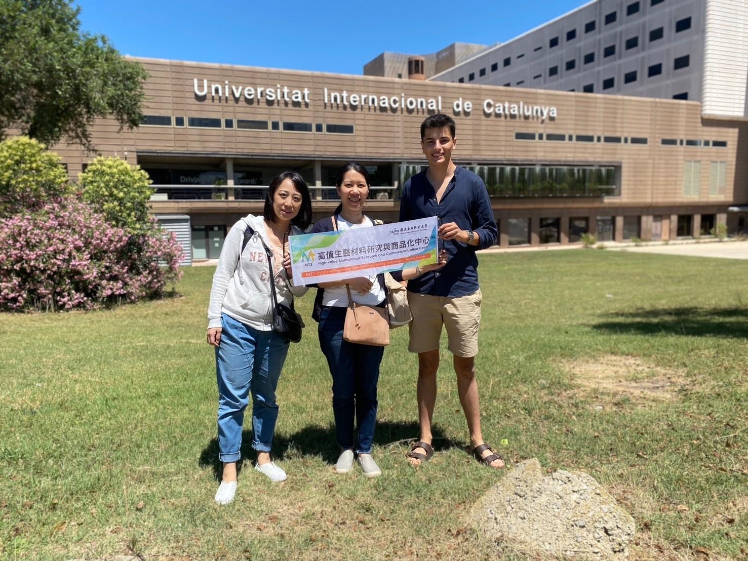 Assistant Professor Yi-Chen Chen, Assistant Research Professor Chen-Ying Su, and Biomedical Engineering student Sergi Chavales pose for a group photo.