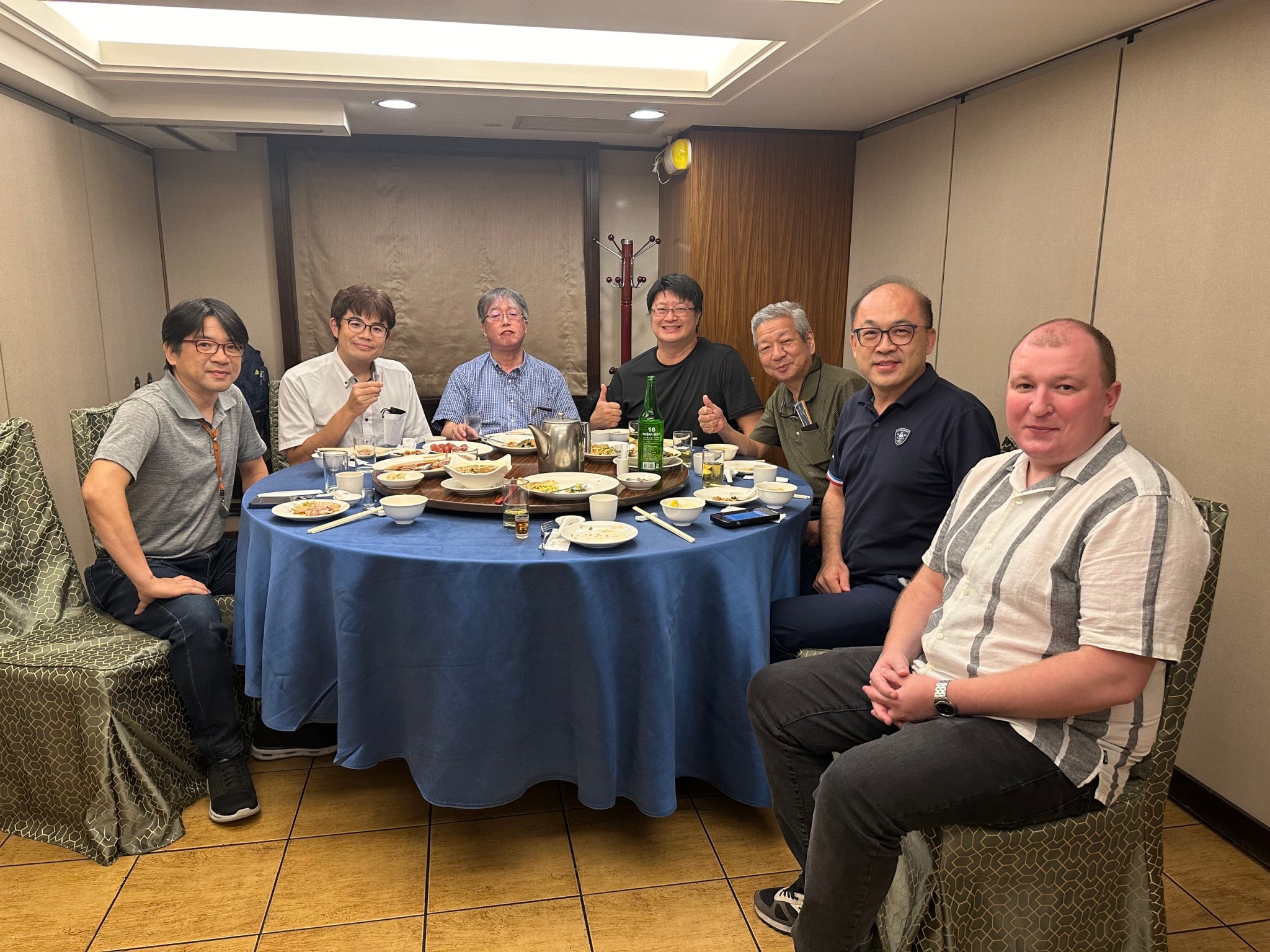 Photos from the dinner gathering and exchange.