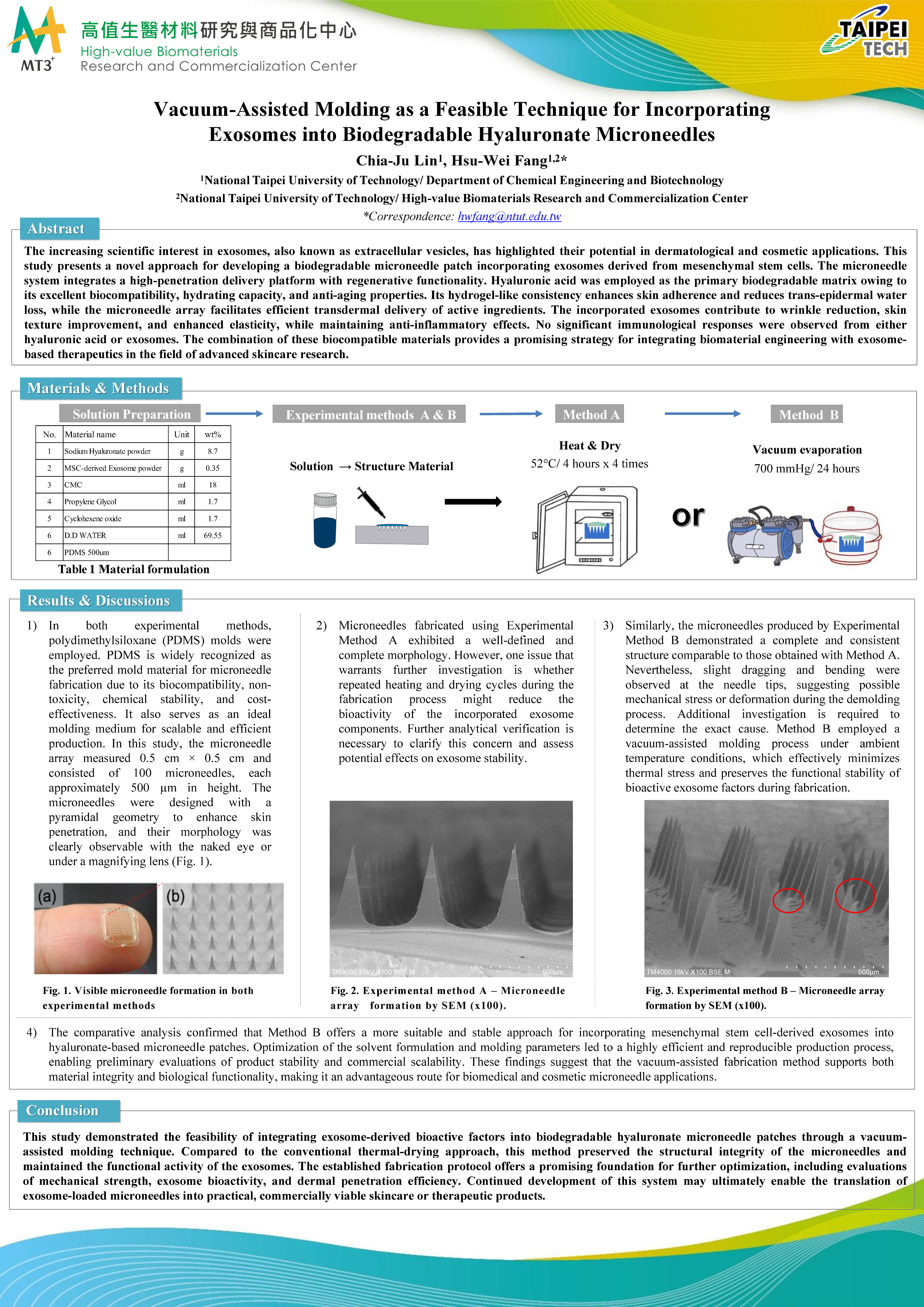 The poster presented by Chia-Ju Lin at SEMBA