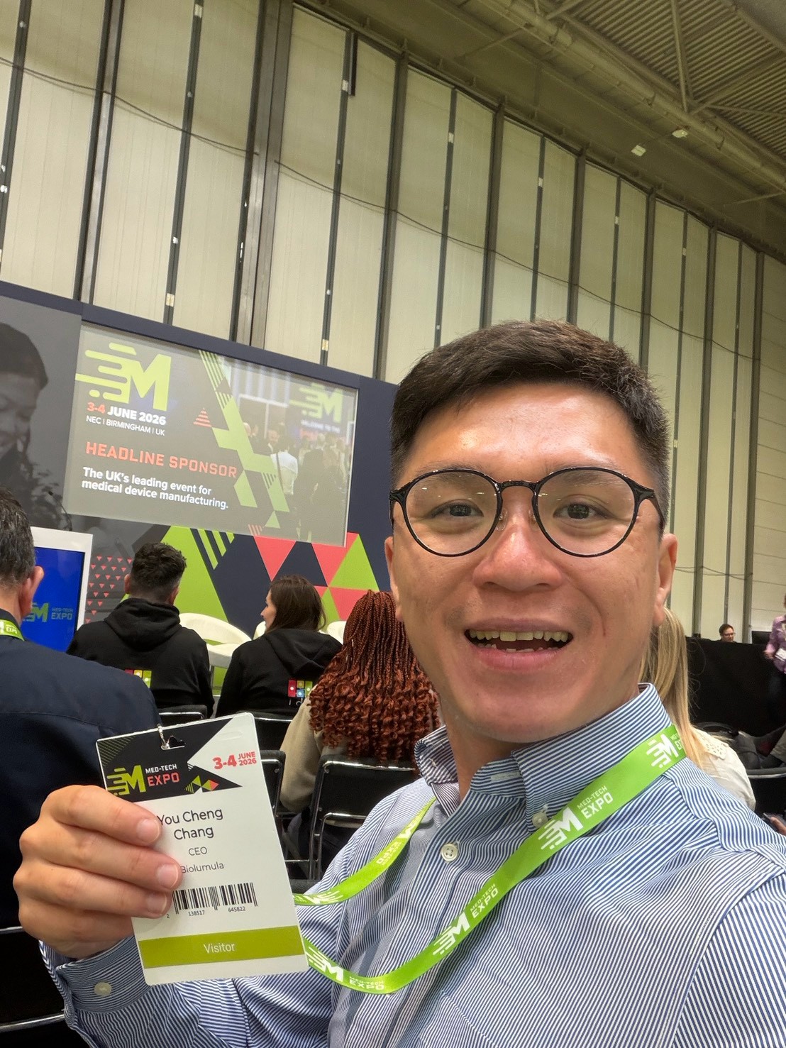 Selfie taken at the conference venue