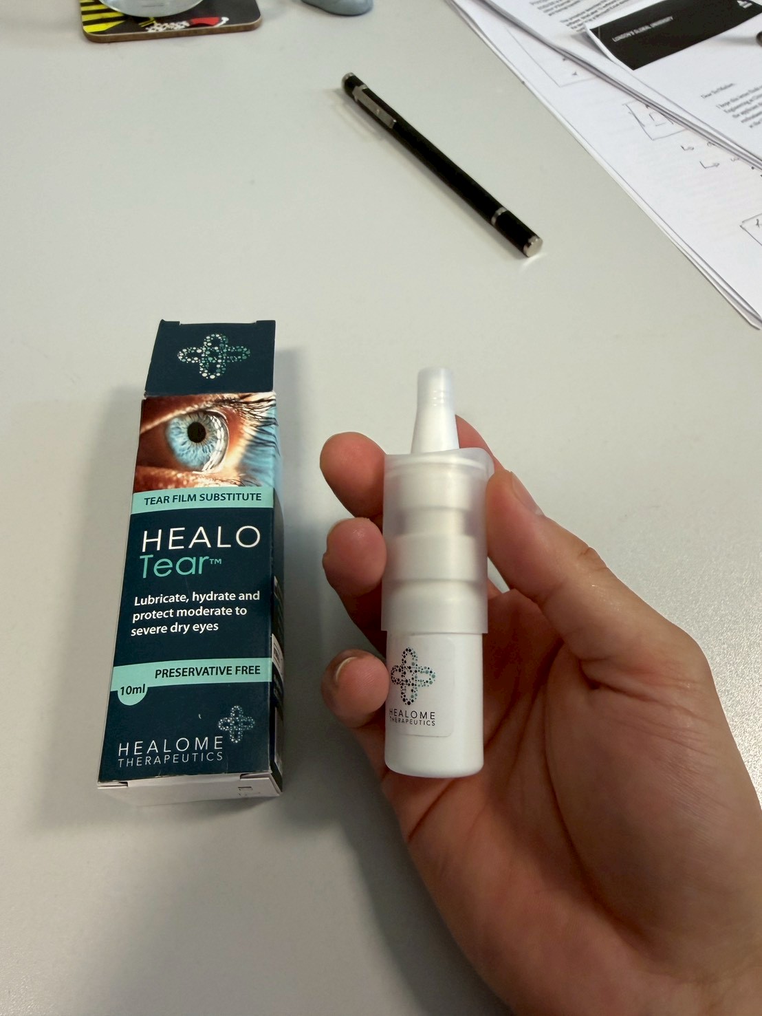 Eye care solution samples